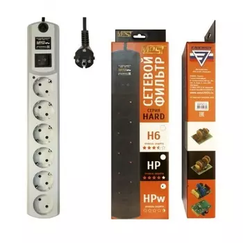 Сетевой фильтр Most HPw 2м (6 розеток) белый