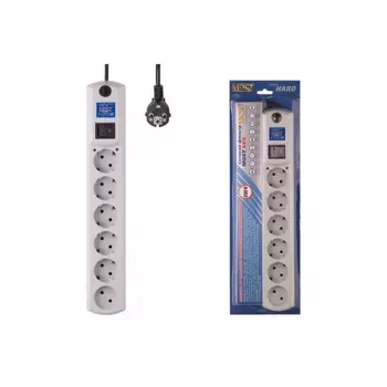 Сетевой фильтр Most HV6 2м (6 розеток) белый