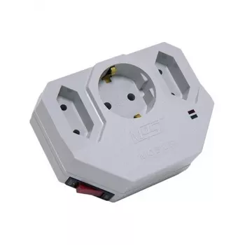 Сетевой фильтр Most MHV (адаптер на 3 розетки) белый + защита от 380 V