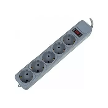 Сетевой фильтр PC Pet AP01006-5-GR 5м (5 розеток) серый