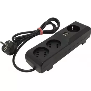 Сетевой фильтр Pilot 3G 1.8м (3 розетки) черный