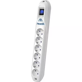 Сетевой фильтр Pilot GL 10м (6 розеток) белый