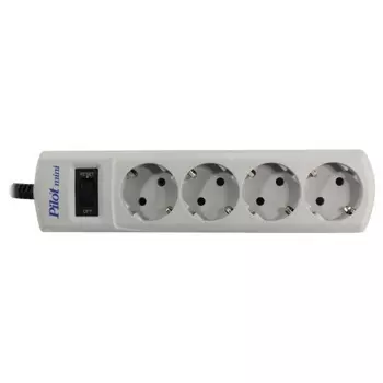 Сетевой фильтр Pilot mini 1.8м (4 розетки) белый
