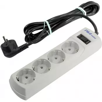 Сетевой фильтр Pilot mini 3м (4 розетки) белый