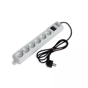 Сетевой фильтр Pilot S 1.8м (6 розеток) белый