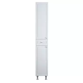 Шкаф-колонна на ножках, универсальный, 30 см RedBlu by Damixa Palace One M41CSR0303WG, цвет: белый, глянец, шт