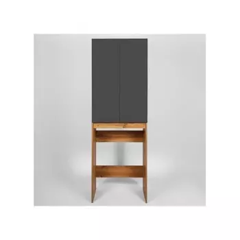 Шкаф VIANT "Бостон" разборный для с\м графит 380х645х1900 (VBOS645G-SHSM)