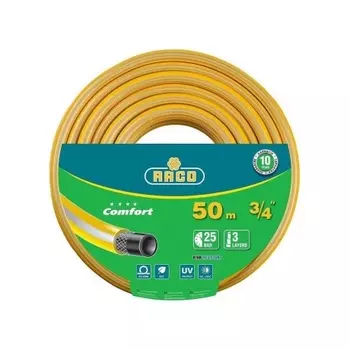 Шланг поливочный RACO COMFORT, 3/4?, 50 м, 25 атм, трёхслойный, армированный (40303-3/4-50)