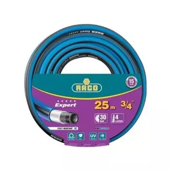 Шланг поливочный RACO EXPERT, 3/4?, 25 м, 30 атм, четырёхслойный, армированный (40302-3/4-25)