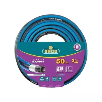 Шланг поливочный RACO EXPERT, 3/4?, 50 м, 30 атм, четырёхслойный, армированный (40302-3/4-50)