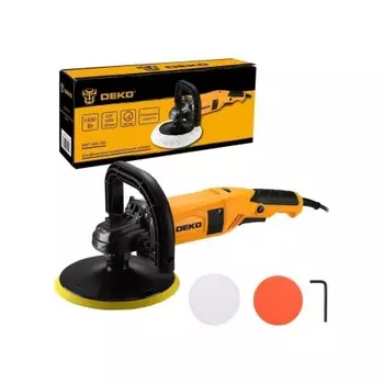 Шлифмашина полировальная сетевая DEKO DKP1400-180, 180мм, 1400 Вт