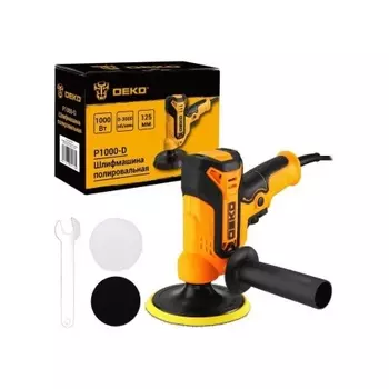 Шлифмашина полировальная сетевая DEKO P1000-D, 125мм, 1000 Вт