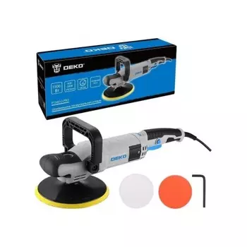 Шлифмашина полировальная сетевая DEKO P1500-D PRO, 180мм, 1500 Вт