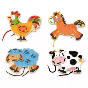 Шнуровка "Ферма" (4 дет.) в коробке VG51325