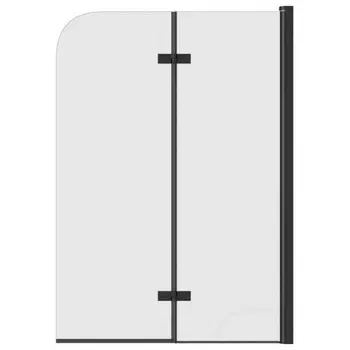 Шторка на ванну Teymi Anni 1400х1000, прозрачное стекло, профиль черный матовый T00280