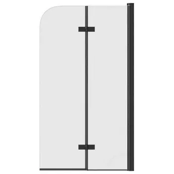 Шторка на ванну Teymi Anni 1400х800, прозрачное стекло, профиль черный матовый T00277