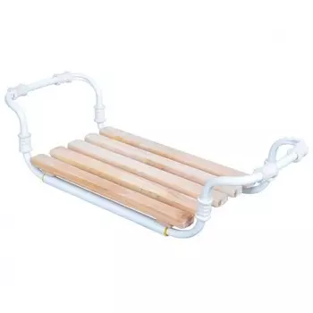 Сиденье в ванну раздвиж. "Ника" ( дер.,мет. 53-67 см) СВ3