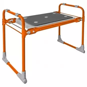 Скамейка садовая складная с мяг сиденьем оранжевый .до 100 кг 54,5*28,*42,5 СКМ2