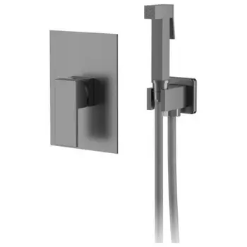 Смеситель для душа DK с гигиеническим душем встраиваемый серый графит Bayern.Liszt (DA1515006)