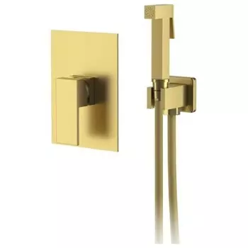 Смеситель для душа DK с гигиеническим душем встраиваемый матовое золото Bayern.Liszt (DA1515007)