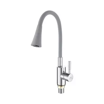 Смеситель для кухни FASHUN с гибким изливом хром (A4053+B17)