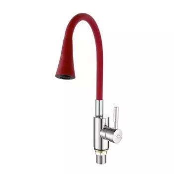 Смеситель для кухни FASHUN с гибким изливом хром (A4053+B16)