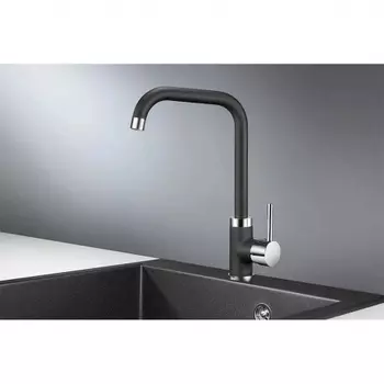 Смеситель для кухни GRANULA (0041, ЧЁРНЫЙ)