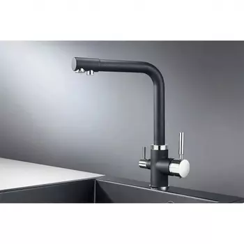 Смеситель для кухни GRANULA (2015, ШВАРЦ)