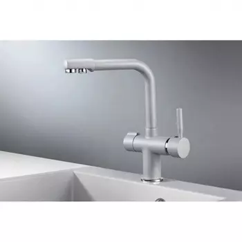 Смеситель для кухни GRANULA (2088, АЛЮМИНИУМ)