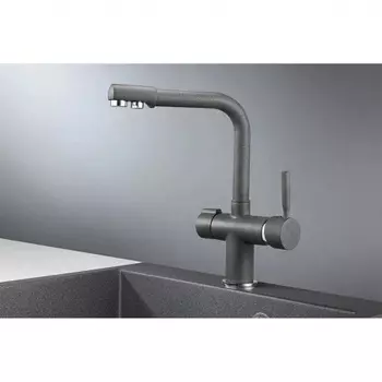 Смеситель для кухни GRANULA (2088, ГРАФИТ)