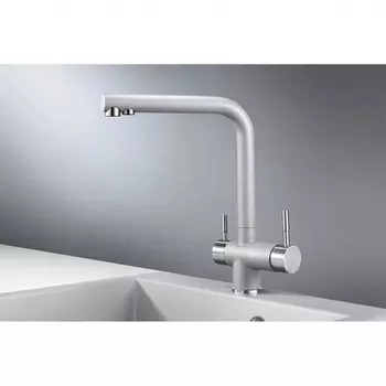 Смеситель для кухни GRANULA (2305, АЛЮМИНИУМ)