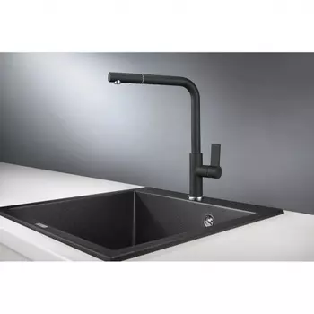 Смеситель для кухни GRANULA (2502, ЧЕРНЫЙ)