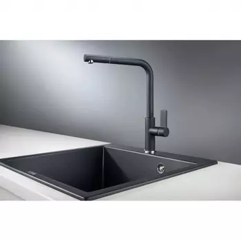 Смеситель для кухни GRANULA (2502, ШВАРЦ)