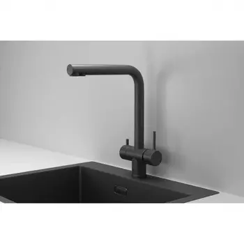Смеситель для кухни GRANULA (7011, ЧЕРНЫЙ МАТОВЫЙ)
