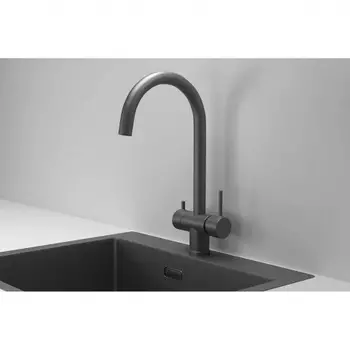 Смеситель для кухни GRANULA (7104, ГРАФИТ МАТОВЫЙ)