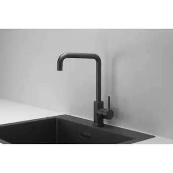 Смеситель для кухни GRANULA (7110, ЧЕРНЫЙ МАТОВЫЙ)