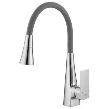 Смеситель для кухни Haiba с гибким изливом и режимом душ, хром (HB73823)