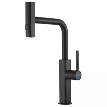 Смеситель для кухни Haiba с мультифункциональным изливом, черный (HB73824-7)