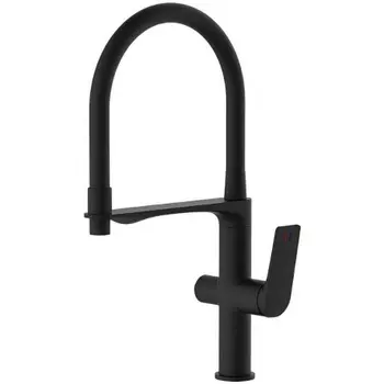 Смеситель для кухни Haiba с подключением фильтра воды, черный (HB76816-7)