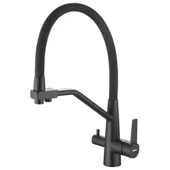 Смеситель для кухни Haiba с подключением фильтра воды, черный (HB76822-7)