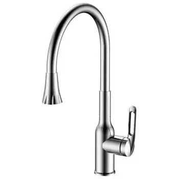 Смеситель для кухни с гибким изливом и режимом душ Haiba хром (HB42830)