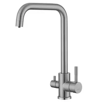 Смеситель для кухни с подключением фильтра воды Haiba хром (HB43829)