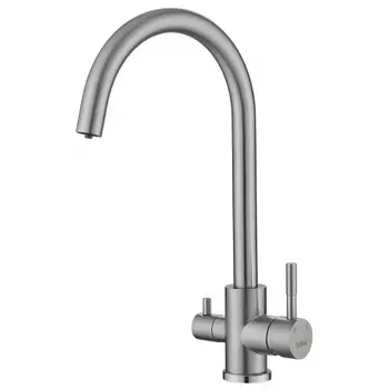 Смеситель для кухни с подключением фильтра воды Haiba хром (HB43828)