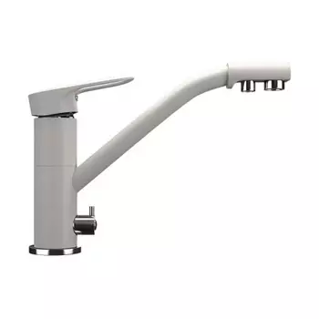 Смеситель для кухни ULGRAN Classic белый (U-010-331)