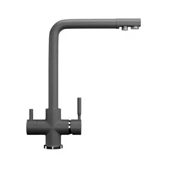 Смеситель для кухни ULGRAN Classic темно-серый (U-016-309)