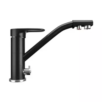Смеситель для кухни ULGRAN Classic ультра-черный (U-010-344)