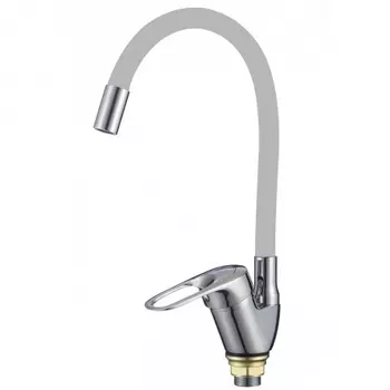 Смеситель для кухонной мойки Fmark с гибким цветным изливом (FM4104-04)