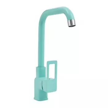 Смеситель для мойки Славен "Коттедж" с высоким изливом, мятный (СЛ-ОД-Д92)