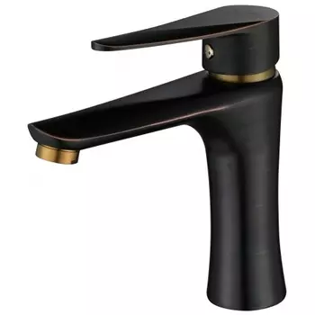 Смеситель для раковины ПСМ-ПРОФСАН PSM-301-5 STEEL тип См-УмОЦБА Черный-бронза