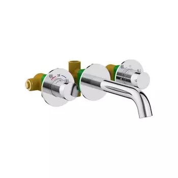 Смеситель для раковины встроенный с термостатом Timo Saona хром (2381/00SM)